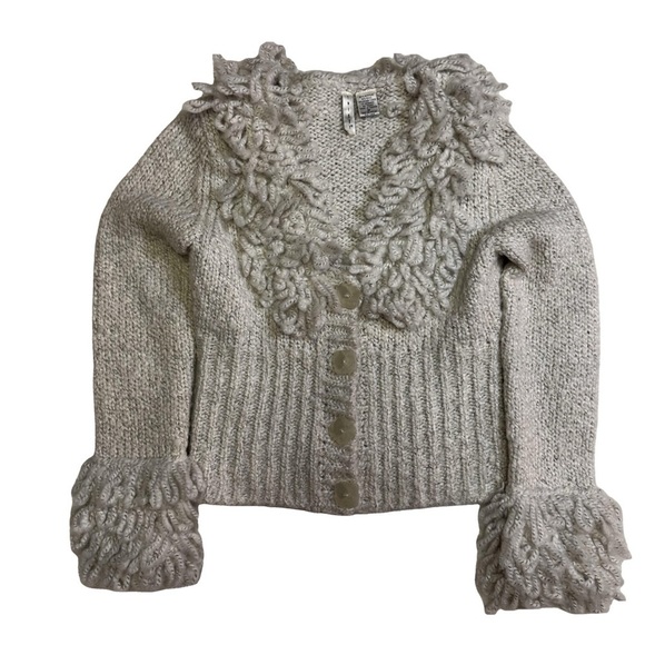 Twiggy White and Black Marled Sweater Jacket Outerwear Size Medium NEW - Picture 3 of 14